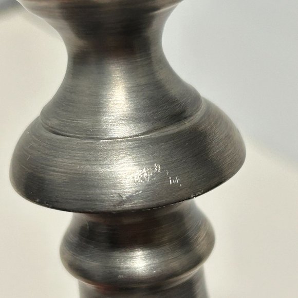 Vintage Colonial Casting Meriden Pewter Candlestick Candle Holder 9” Silver Tone - Picture 9 of 16